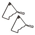 Achla Designs ACHLA Designs B-37-2 7.25 in. Plate Wall Hanger; Large - Pack of 2 B-37-2